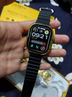 Golden Ultra Smart Watch for sale