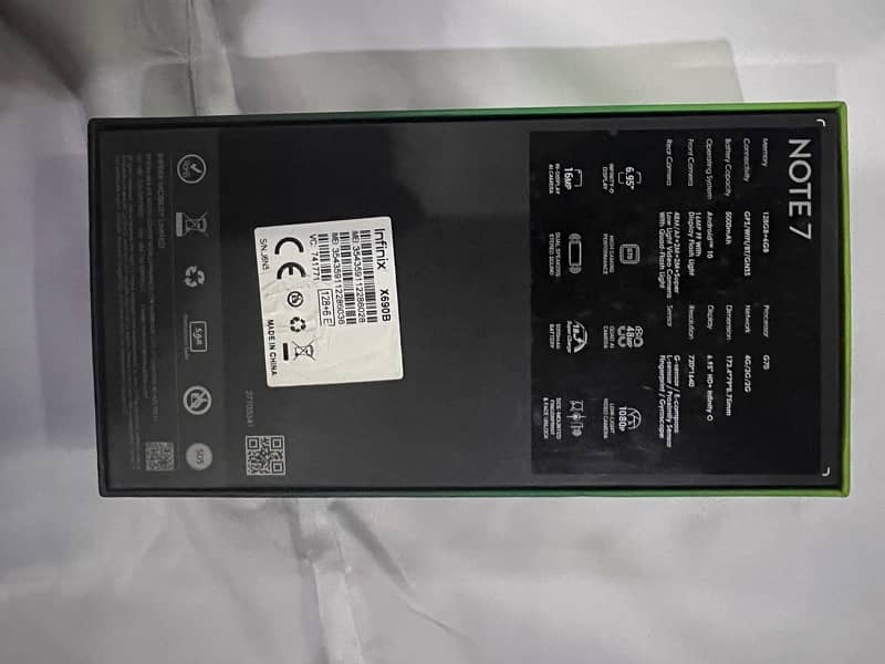 Infinix note 7, with box 10/10 condition, 6GB/128GB for SALE 3