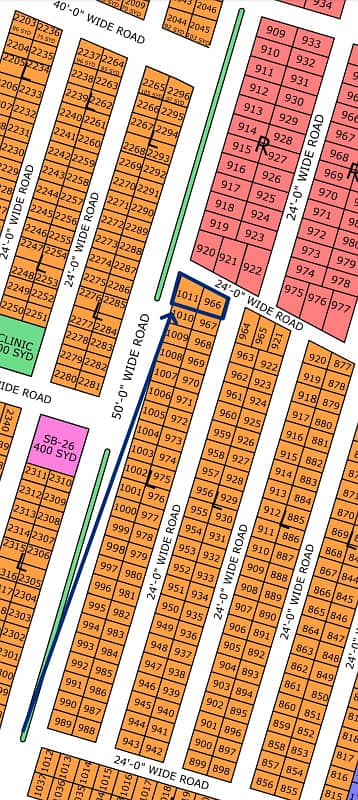 Pair CORNER PLOT SALE IN NORTH TOWN RESIDENCY PHASE 1 GOLD BLOCK 1