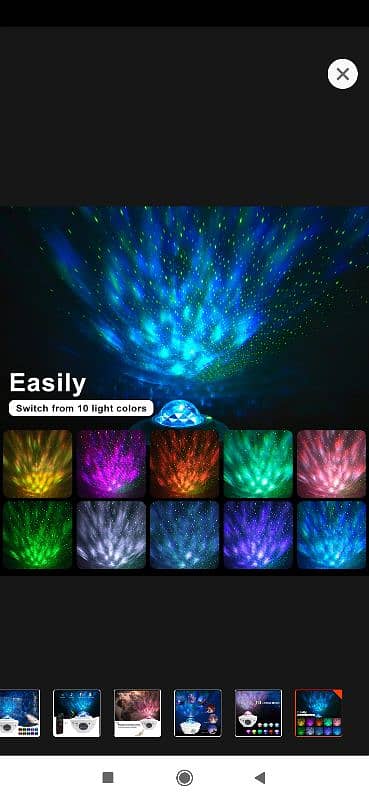Usb Led Big Bowl Star lamp starry sky Galaxy projector wall Light 1