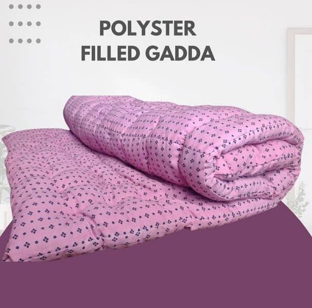 POLYSTER-filled Gadda for Single Bed & Floor Folding Mattresses . 1