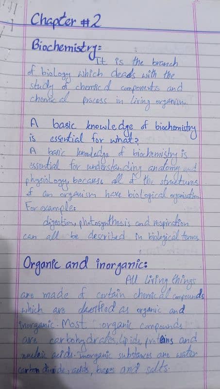 unique notes : biology,physics,chemistry 3