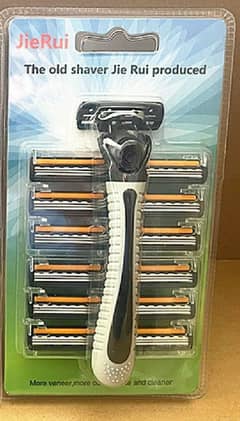 Men’s Three-Layer Reusable Razor with 12 Blades