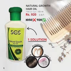 SCS hair oil with natural ingredients