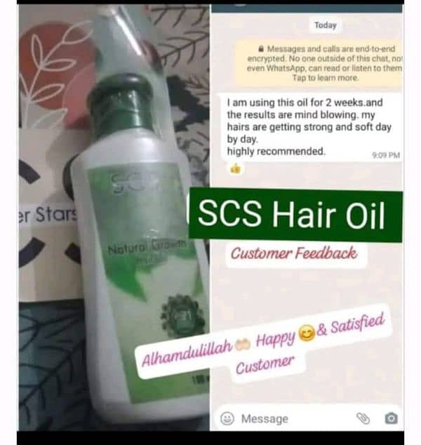 SCS hair oil with natural ingredients 2