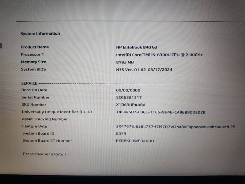 Hp 840 g3 3