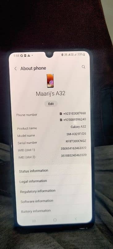 Samsung a32 8 128 dual sim official approved 6