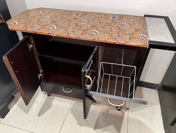 Urgent sale Iron Table and cupboard for sale 1