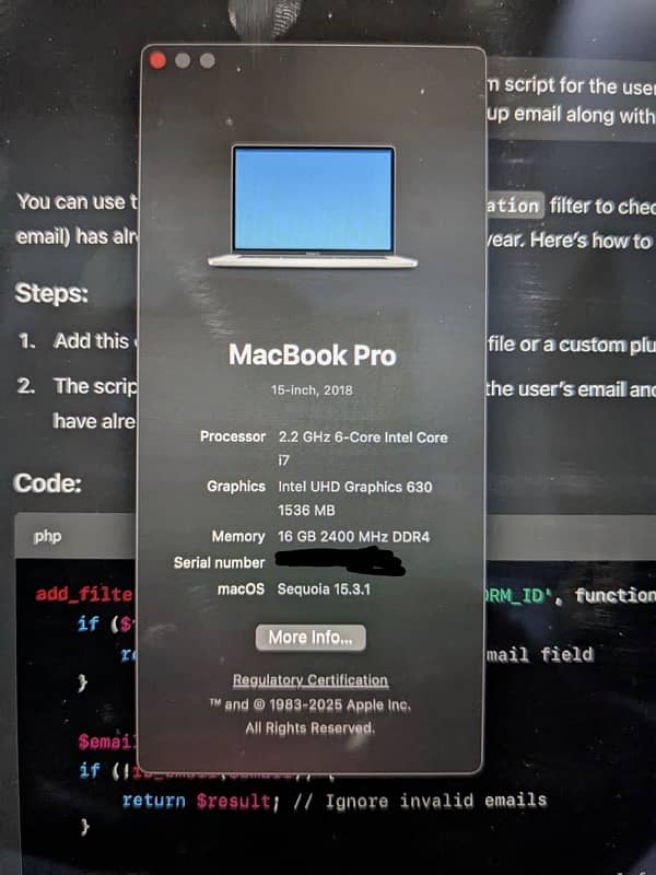 MacBook (2018 Model) 3