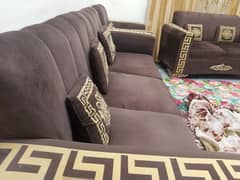 Golden Brown Luxury 6 seater sofa