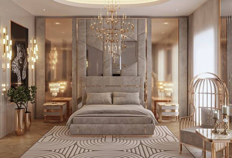 "King Bed / Turkish Wooden Bed / Luxury Design" 2