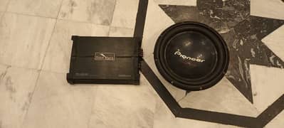 Pioneer woofer 4 channel rockmars amplifier