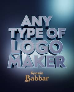 any type of logo and poster maker 3d, realistic, customized.