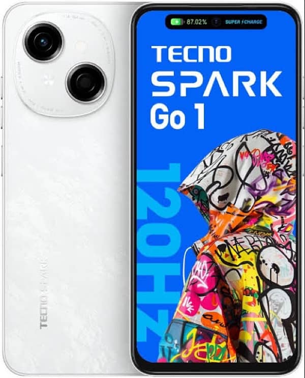 \tecno spark go 1 /just box open beautiful white colour 3/64 0