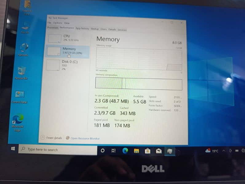 Dell 3390 2 in 1 i5 8th gen with 360 Touch rotation 10