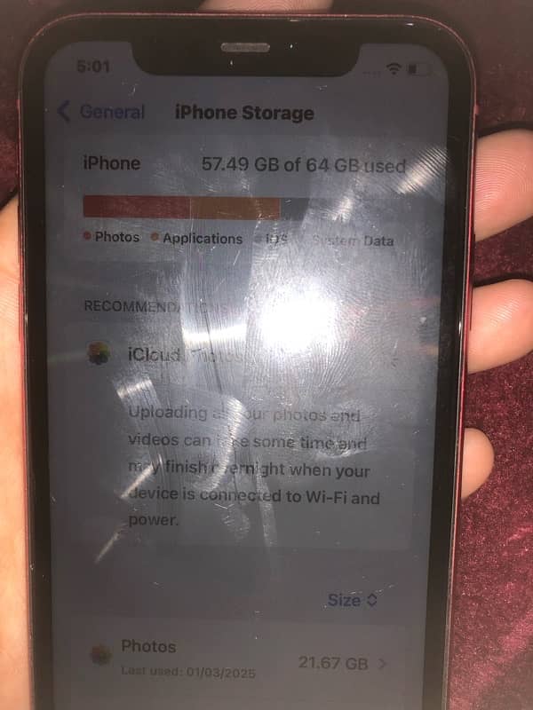 IPHONE 11 RED 64 GB NoN PTA 3