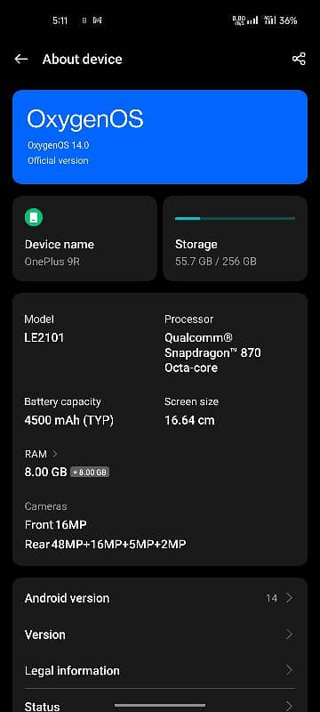 OnePlus 9r 5