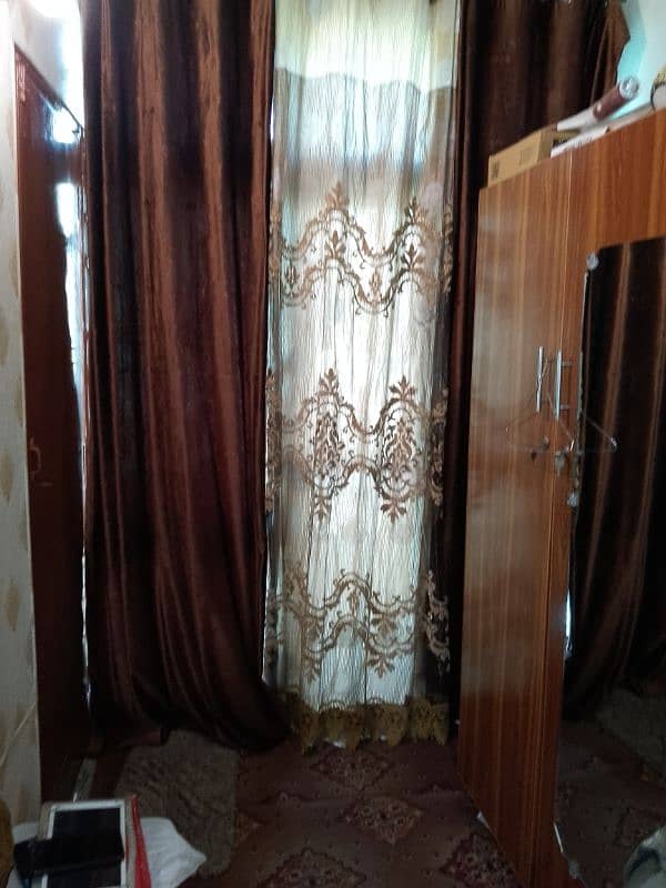 4PCs Valvet & Organza stuff Curtains for Sale 5