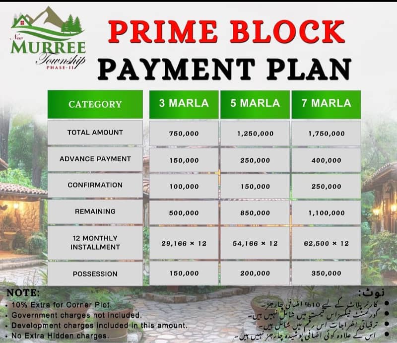 Murree Plots For Sale On Cash n Instalment 0