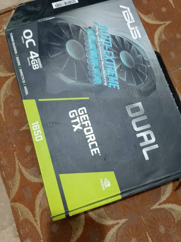 GTX 1650 With Box In New Condition Imported Card For Urgent Sell 4