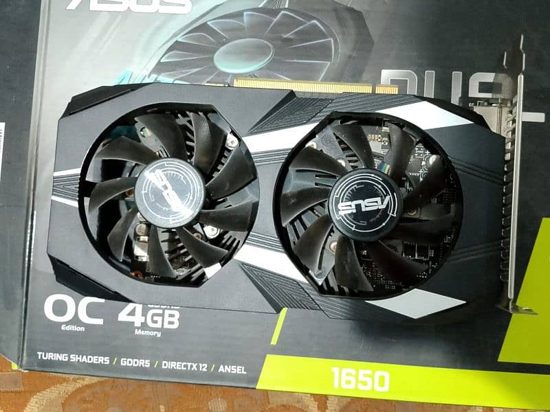 GTX 1650 With Box In New Condition Imported Card For Urgent Sell 8