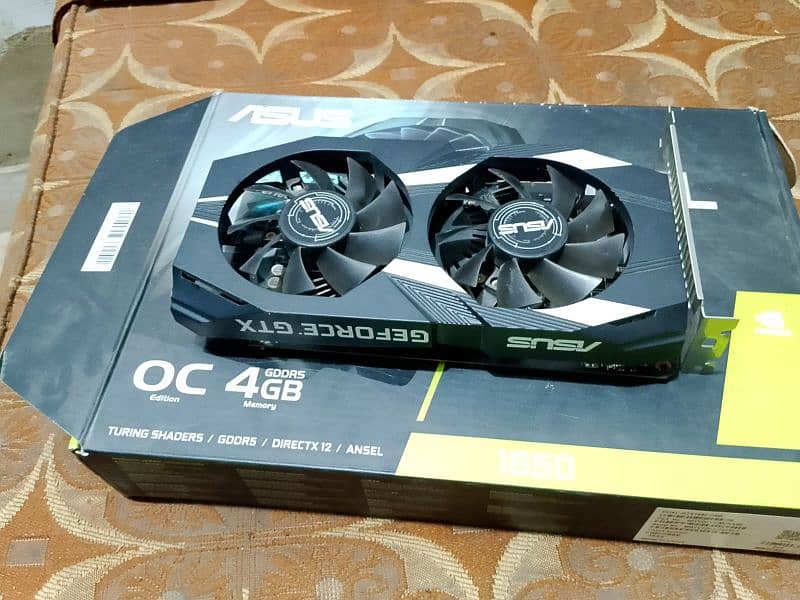 GTX 1650 With Box In New Condition Imported Card For Urgent Sell 9