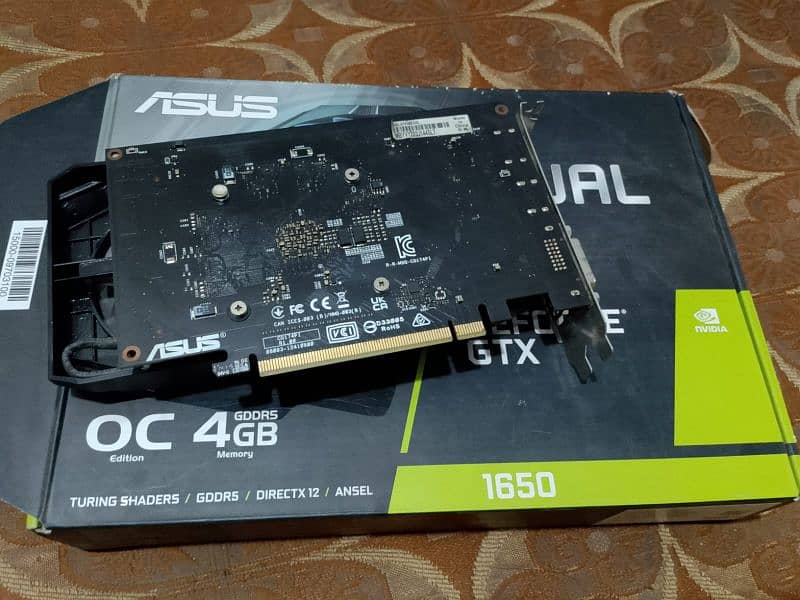 GTX 1650 With Box In New Condition Imported Card For Urgent Sell 10