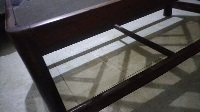 good condition brown clr 3 piece centre tables 1