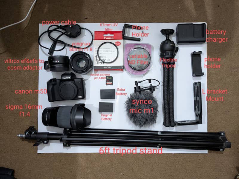 Canon M50 | lenses & accessories complete package, read description 0