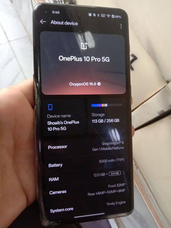 OnePlus 10 pro 5g 12+12-256 0