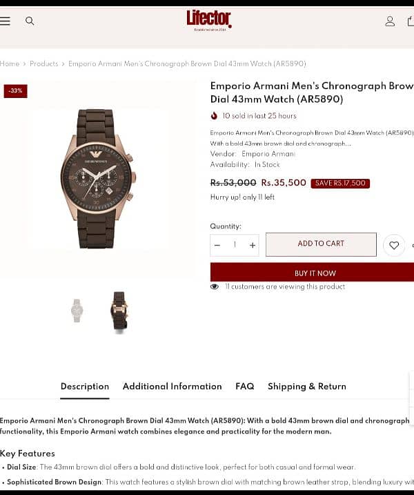 Armani watch 6