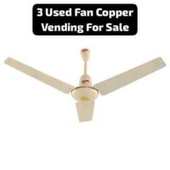 3 Used Fan in Copper Vending For Sale