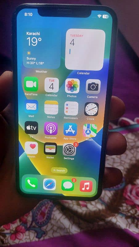 iphoneX 256gb pta approved only face id not working condition 10/9 5