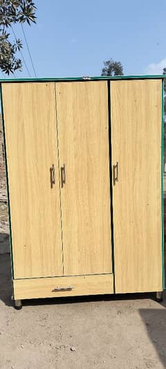 3 door wardrobe available or wood work