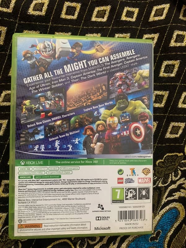 Lego marvel avengers original Xbox 360 dics 2