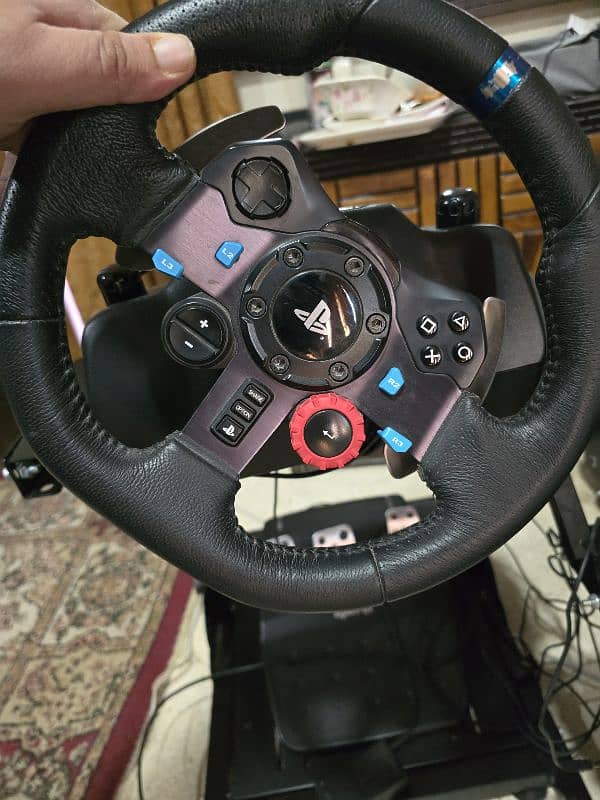 Logitech G29 with Shifter and Sky Games stand used LAHORE ONLY. 1