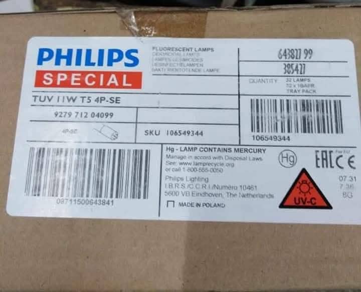 Philips UV lamp / ro UV lamp / or plant Philips UV lamp / lamp 0