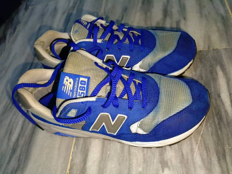 New Balance 580 Series Comfortable Blue Shoes / Joggers / Sneakers 0