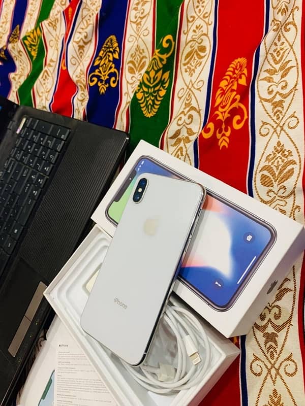 iPhone x 64gb Pta Approved with Box 1