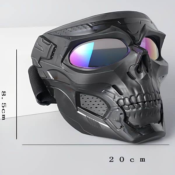 Motorcycle Skull Mask Cycling Windproof Full Face Skeleton 2