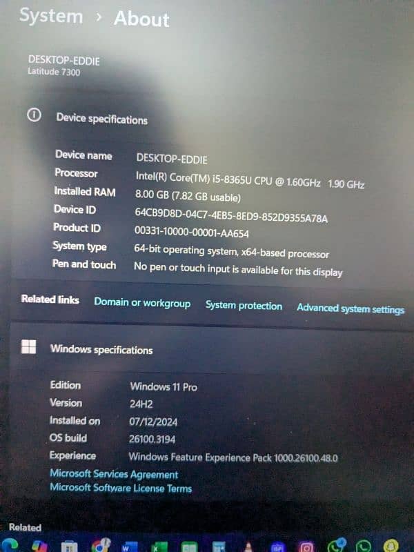 Dell Latitude 7300 i5 8th Gen 8