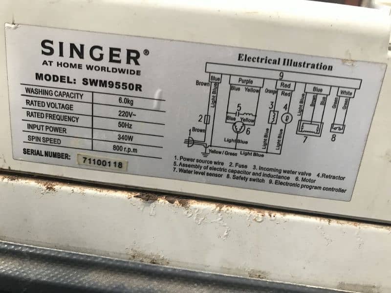 singer automatic washing machine 6