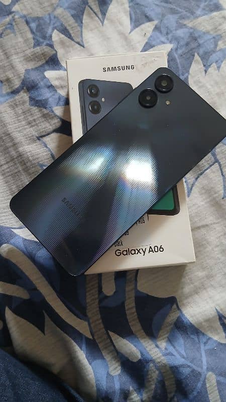 Samsung A06 New Box Open With Protector and Back Cover 0