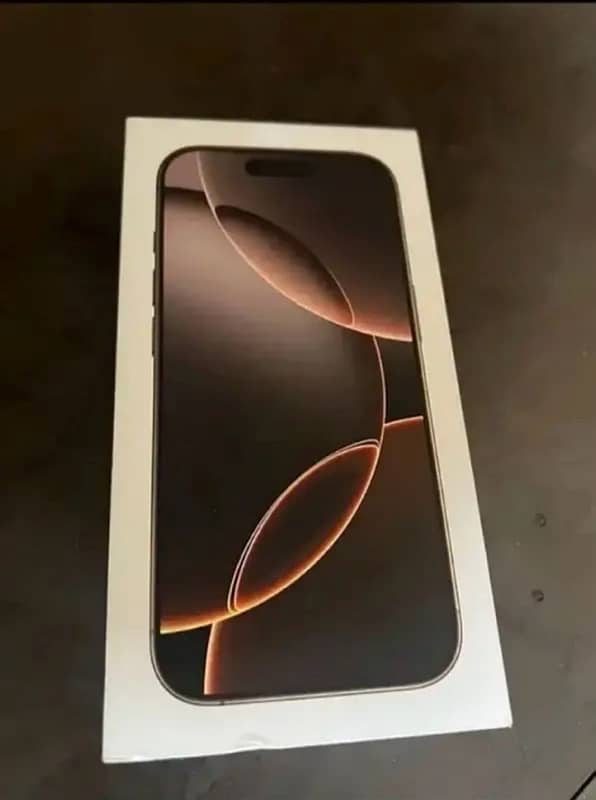 I phone 16 pro Max Desert Titanium Factory unlock NoN PTA 1