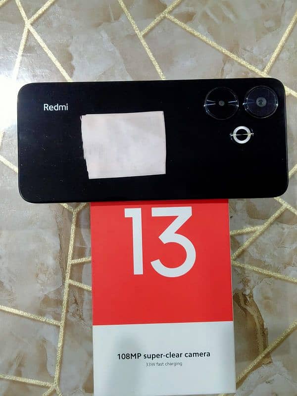 redmi 13 8+4/128 all ok with box like new box open 7