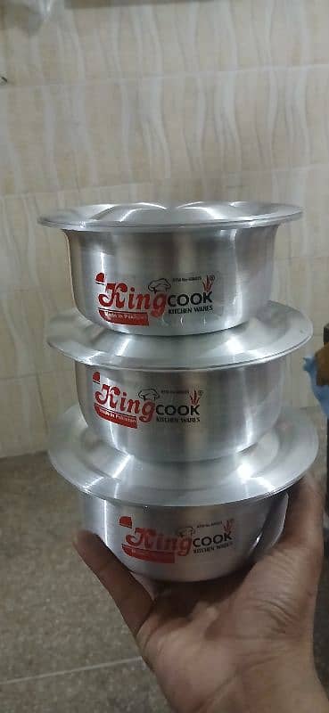 3 piece baby patila set silver brand new condition not in use 1