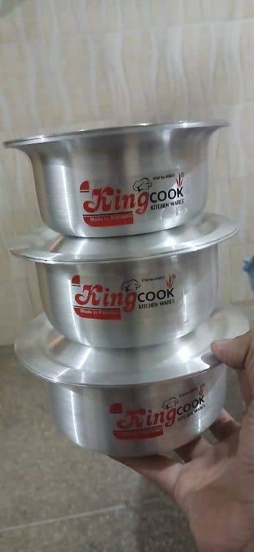 3 piece baby patila set silver brand new condition not in use 2