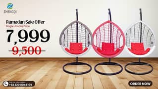 Hanging Swing Chair - Modern Jhoola - Garden/indoor - Egg shape Swing