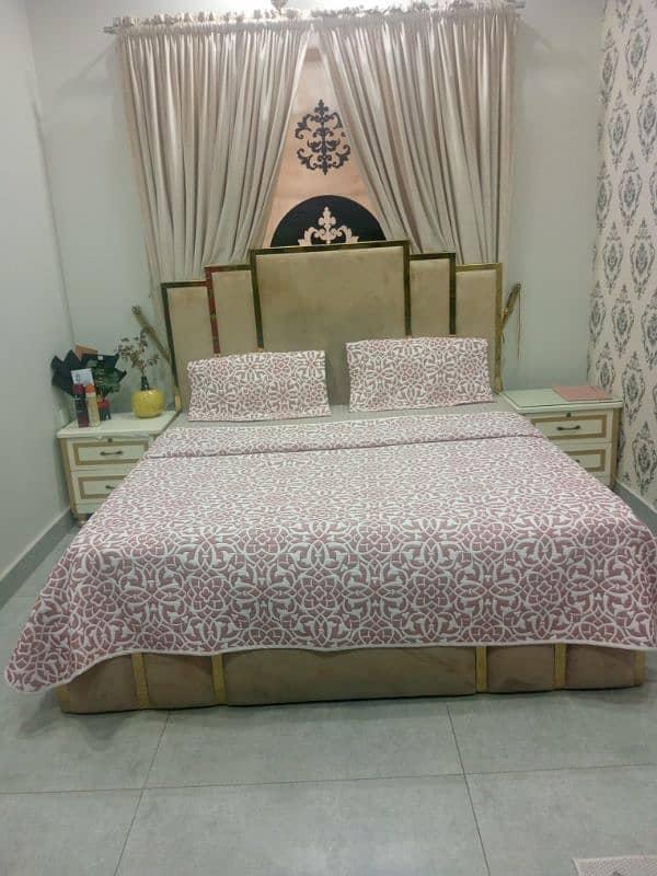 bad with spring mattress for sale 2