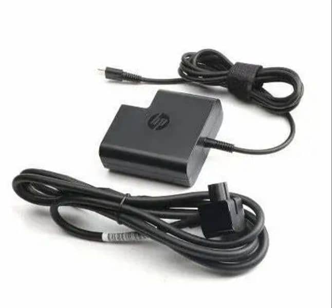 HP TYPE-C Original Charger 65W with long Cable 0